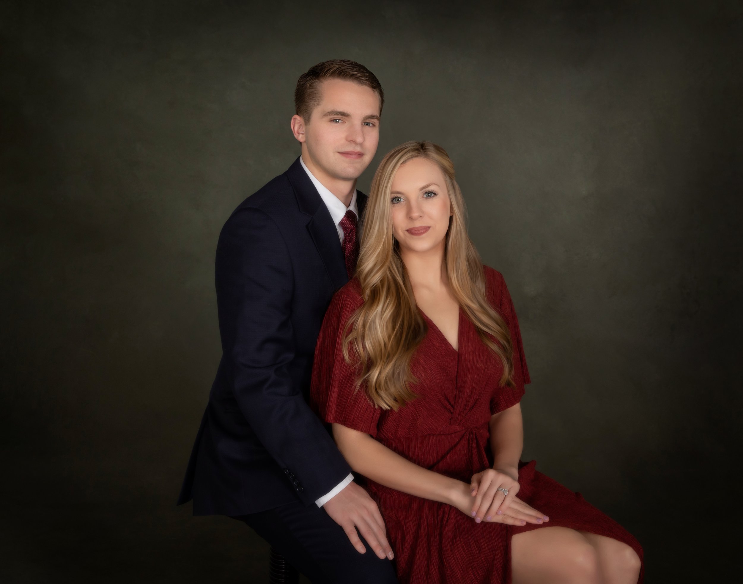 Classic Navy Couple Portrait