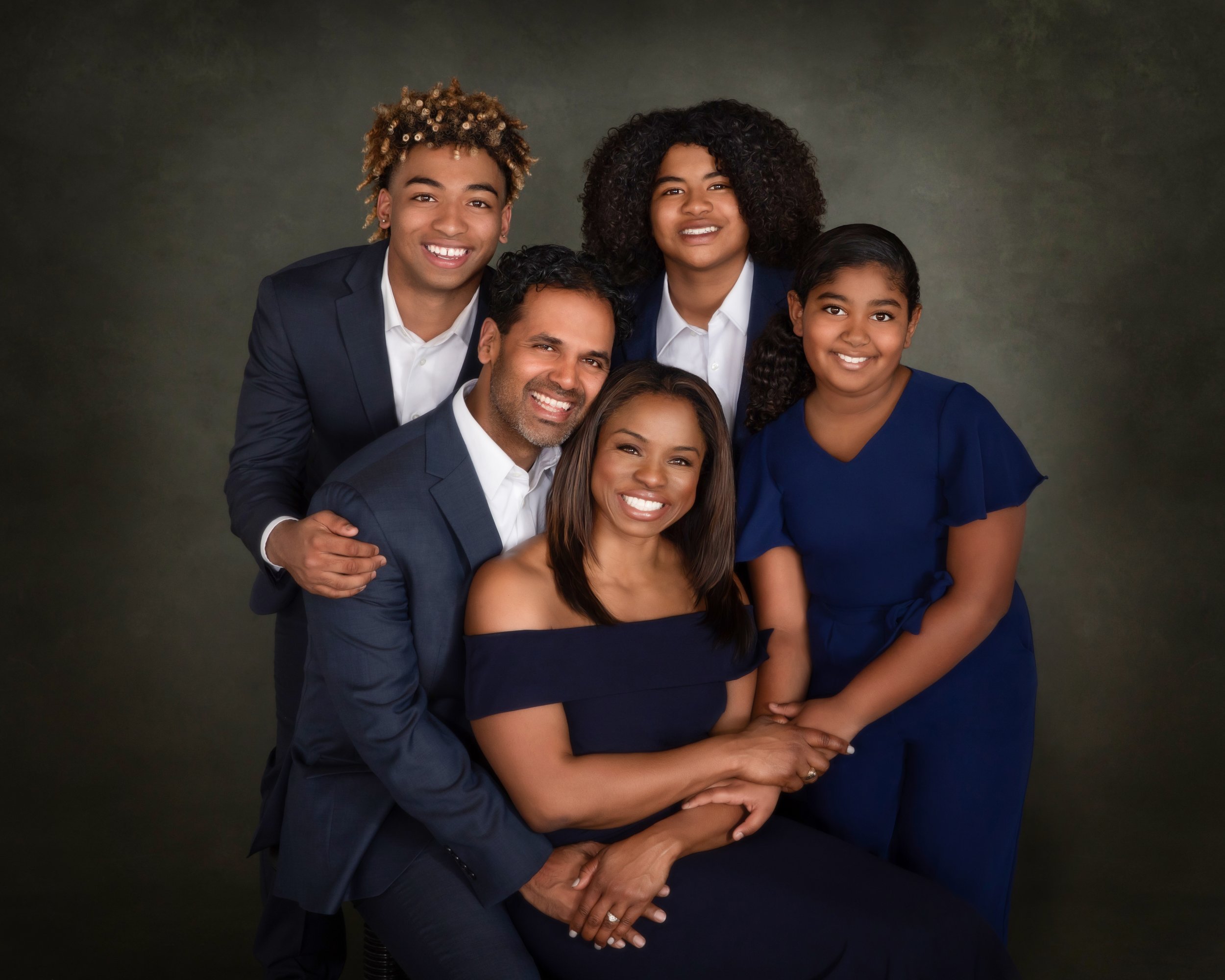 Classic Navy Family Portrait