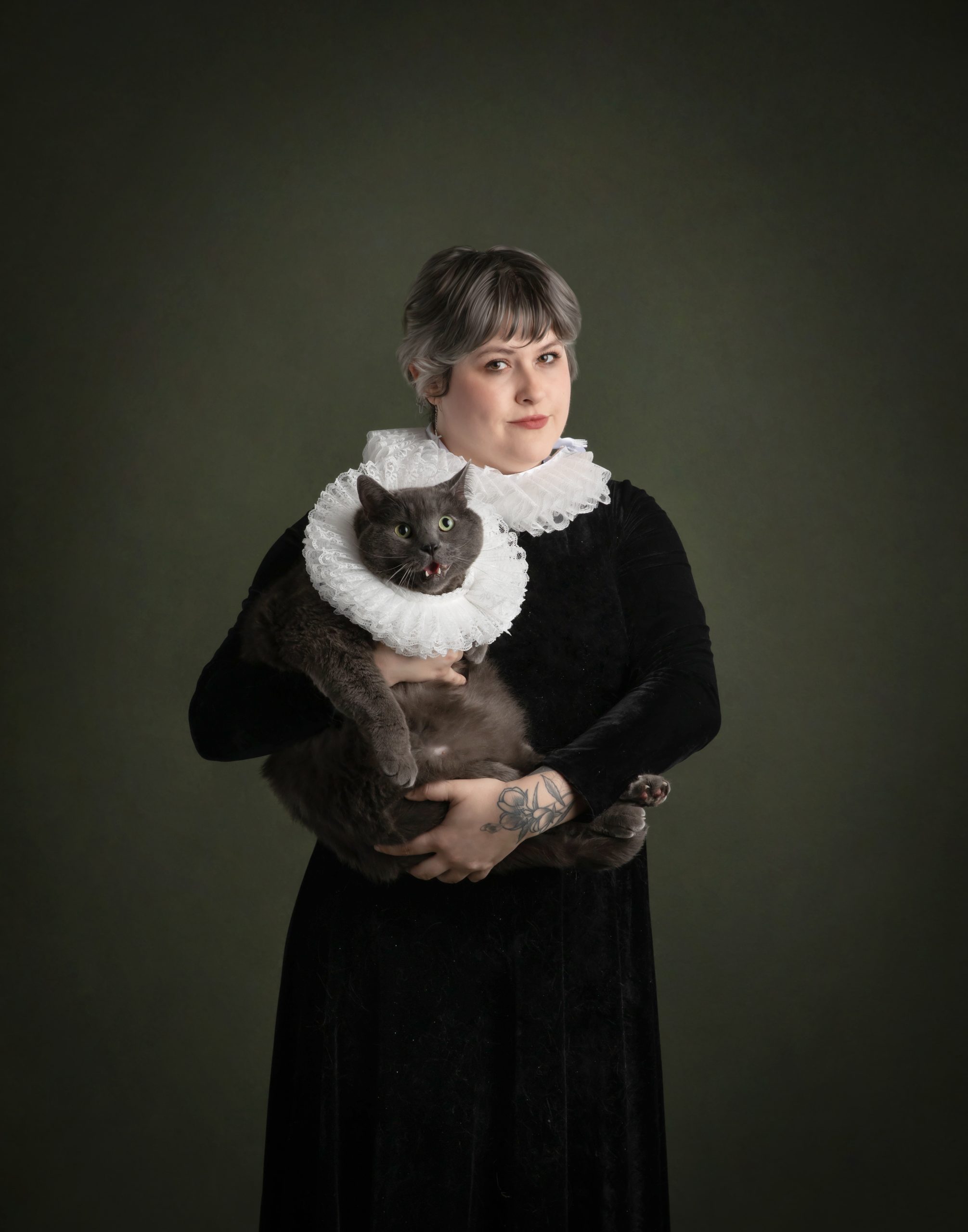 Elizabethan Ruff Pet Portrait
